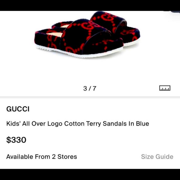 Gucci slides kids